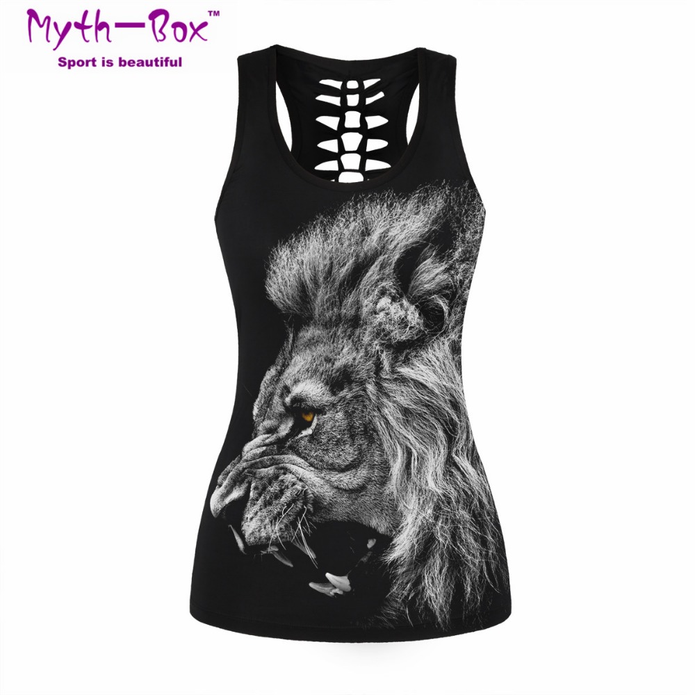 Women Sport Vest Bad Cat Print - Sleeveless Undershirt incelemesi ve fiyatı