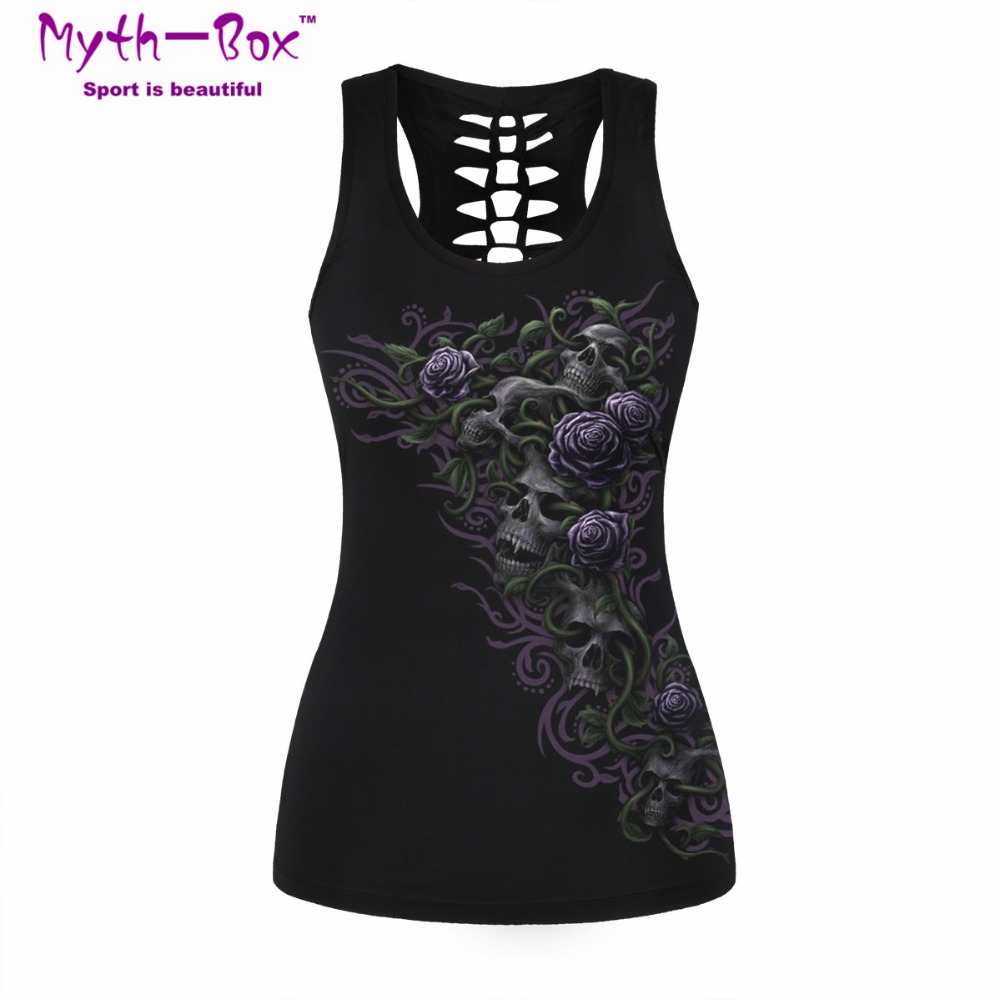 Women Sport Vest Bad Cat Print - Sleeveless Undershirt incelemesi ve fiyatı
