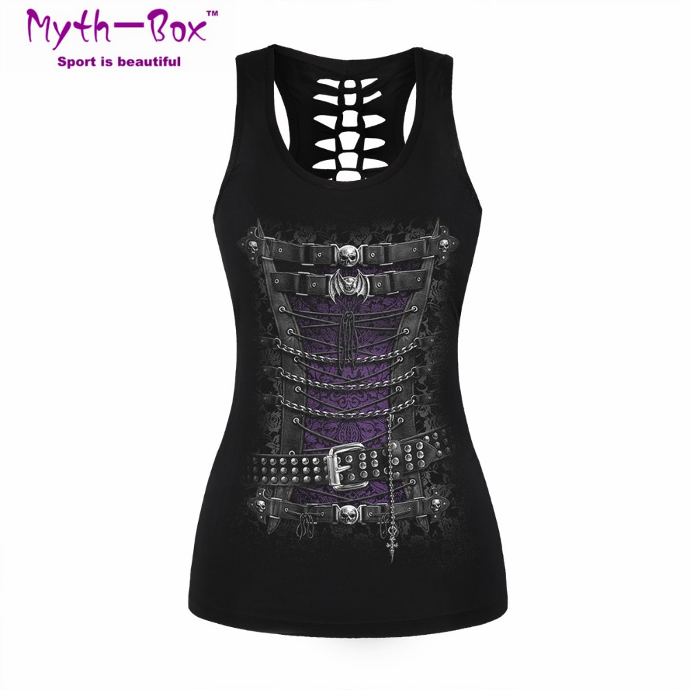 Women Sport Vest Bad Cat Print - Sleeveless Undershirt incelemesi ve fiyatı