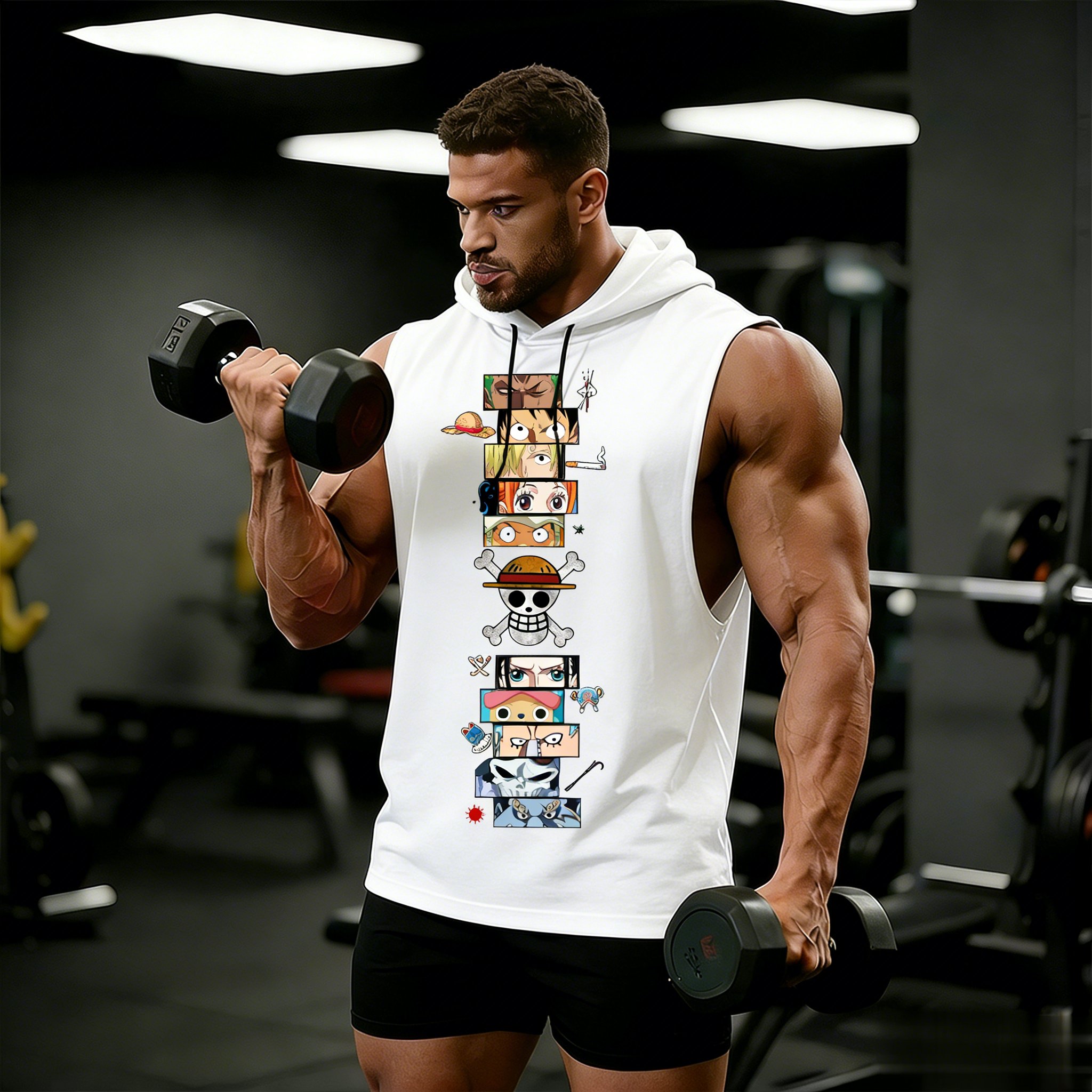 One Piece Anime Hoodie Sleevel - Sleeveless Undershirt incelemesi ve fiyatı