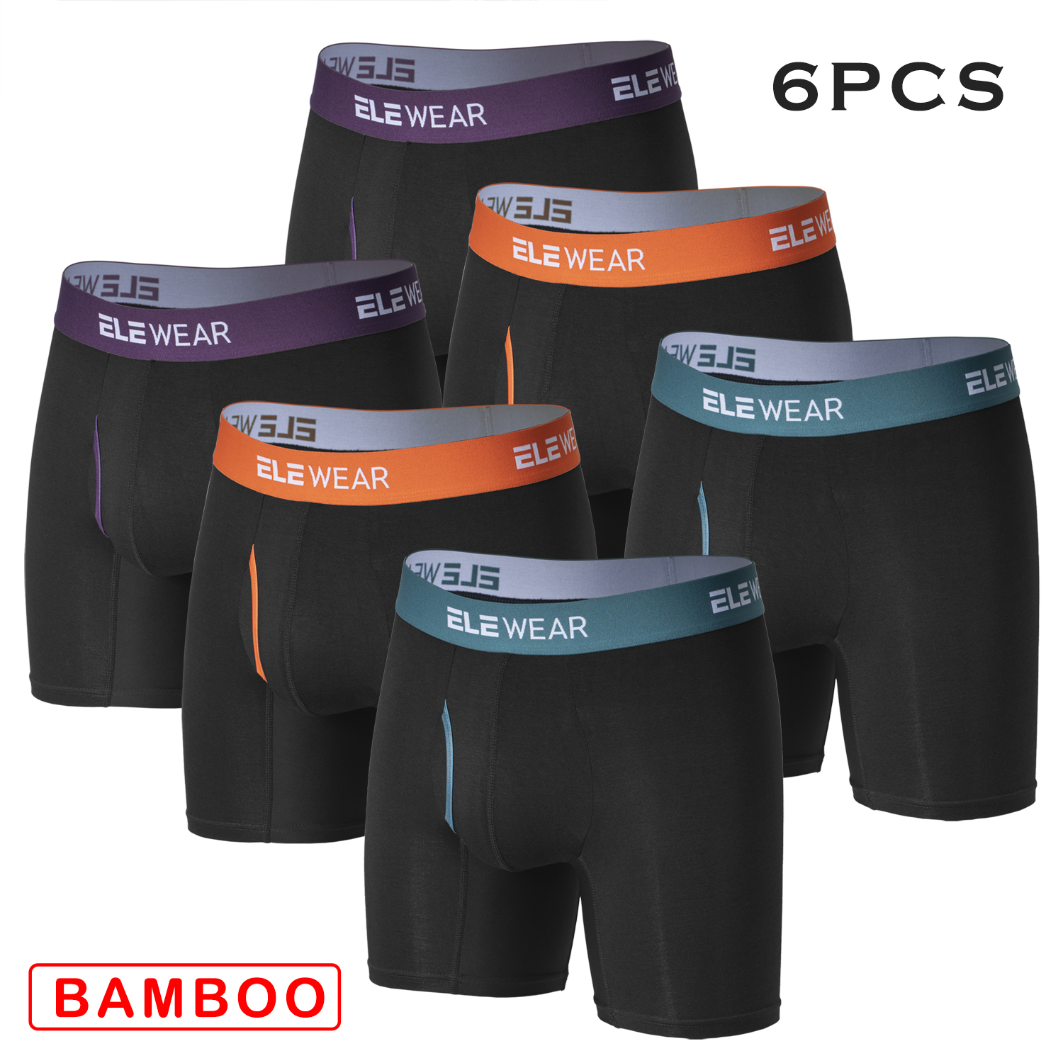 6 pcs Bamboo Men Underwear Wit - Boxer Shorts Modal incelemesi ve fiyatı