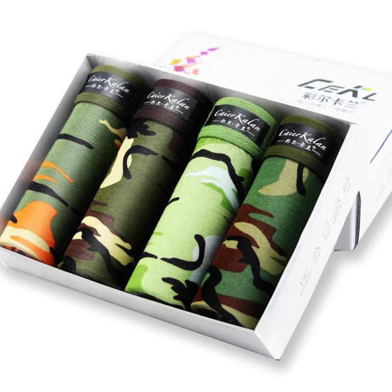 4pcs/lot Camouflage Boxer Men  - Multi Pack Underwear incelemesi ve fiyatı