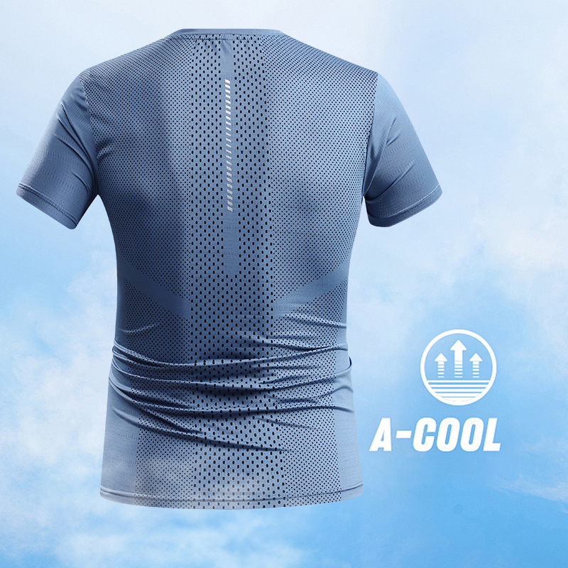 Men Summer Sports T-shirt Quic - T Shirt Tight Fit incelemesi ve fiyatı