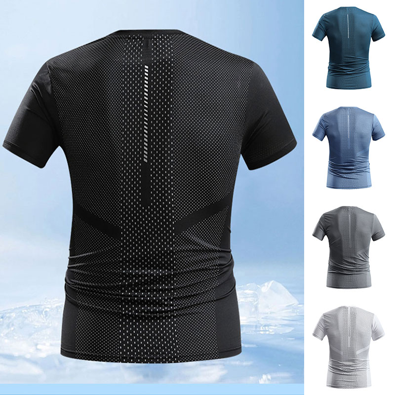 Men Summer Sports T-shirt Quic - T Shirt Tight Fit incelemesi ve fiyatı