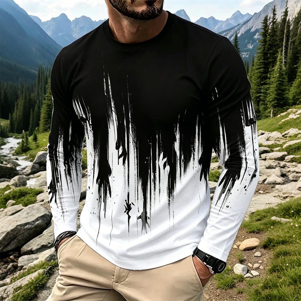 Men's Gradient Ink Splash Long - Base Layer Top incelemesi ve fiyatı