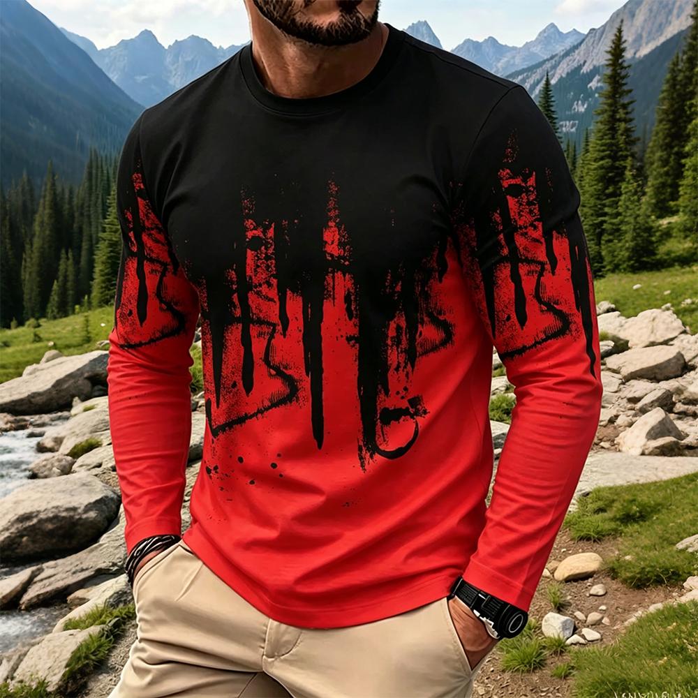 Men's Gradient Ink Splash Long - Base Layer Top incelemesi ve fiyatı