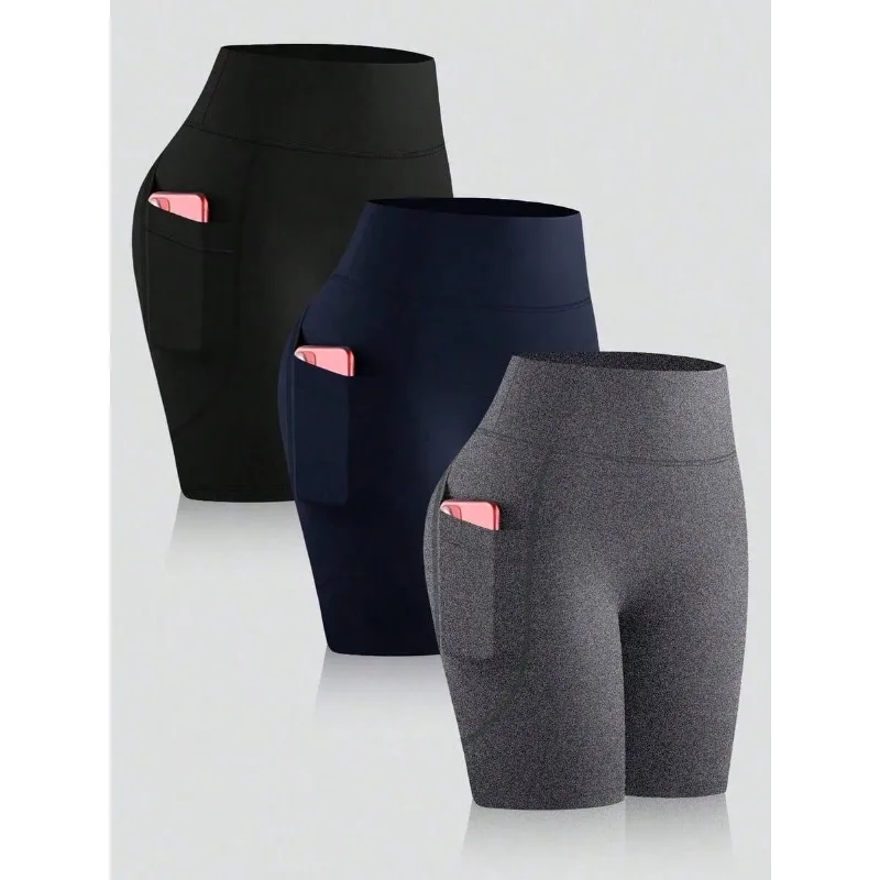 High Waist Yoga Shorts 3Pcs Se - Compression Shorts Athletes incelemesi ve fiyatı
